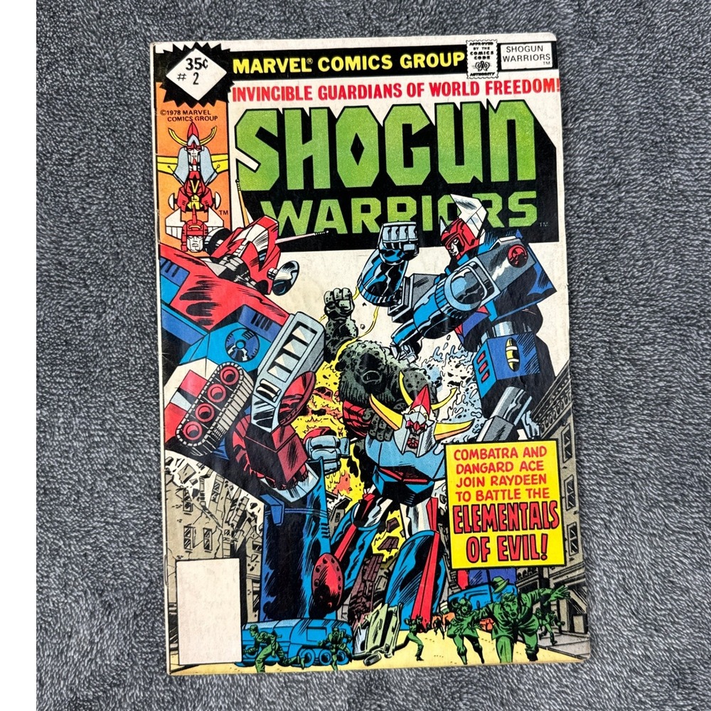 Marvel Comics Shogun Warriors #2 March 1978 Bronze‎ Age Raydeen Combatra Mecha